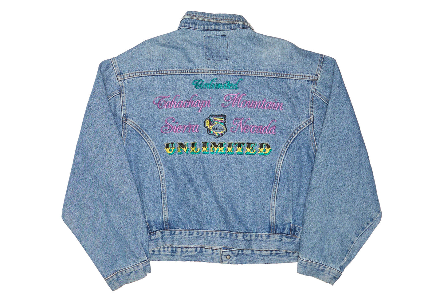 Womens Unlimited Embroidered Denim Jacket - M