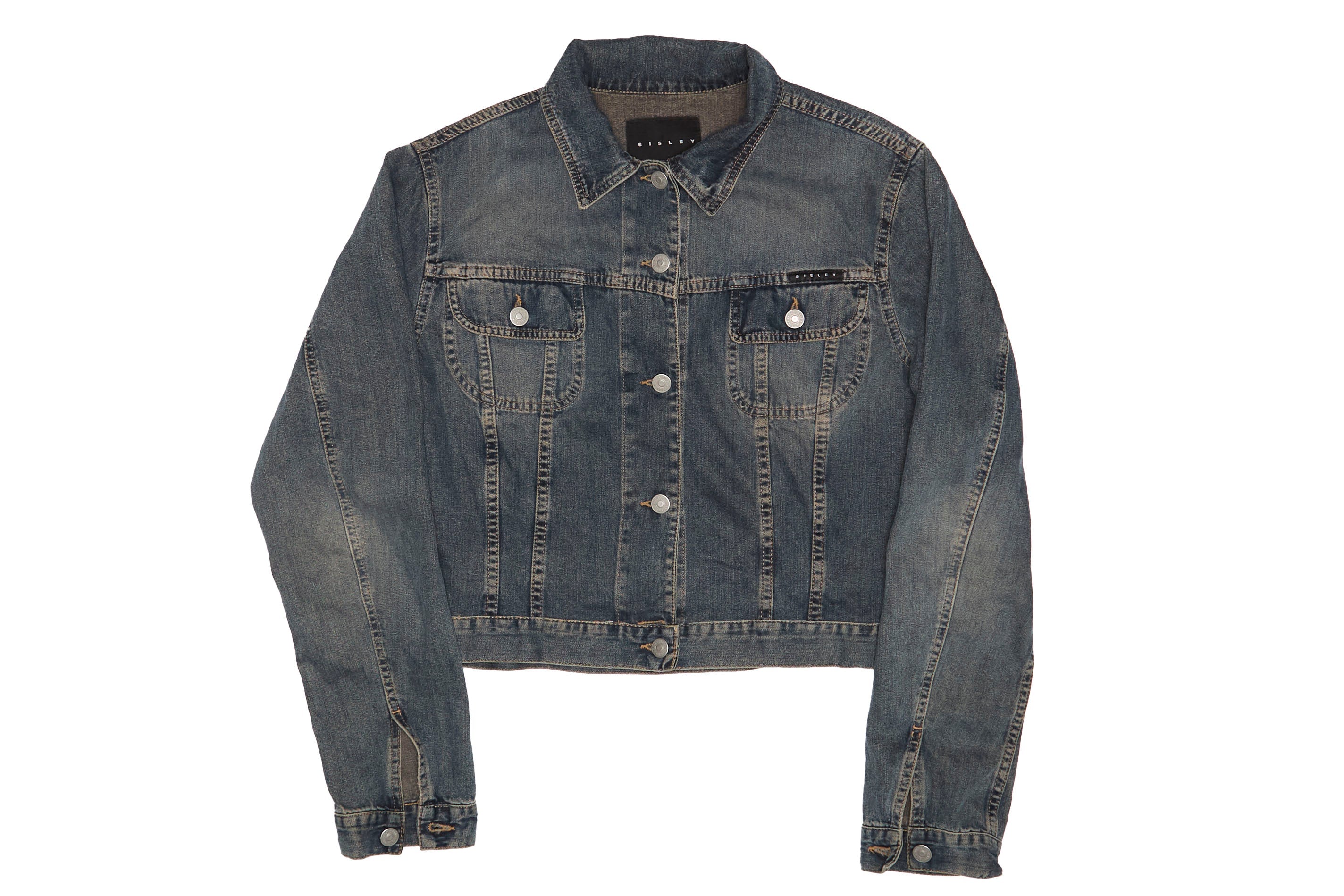 Womens Sisley Cropped Denim Jacket S