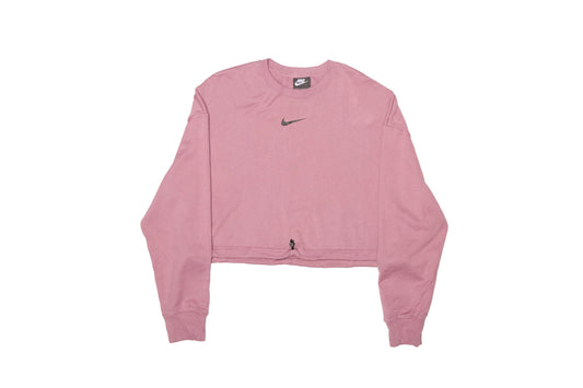 Womens Nike Logo Print Cropped Sweatshirt - L