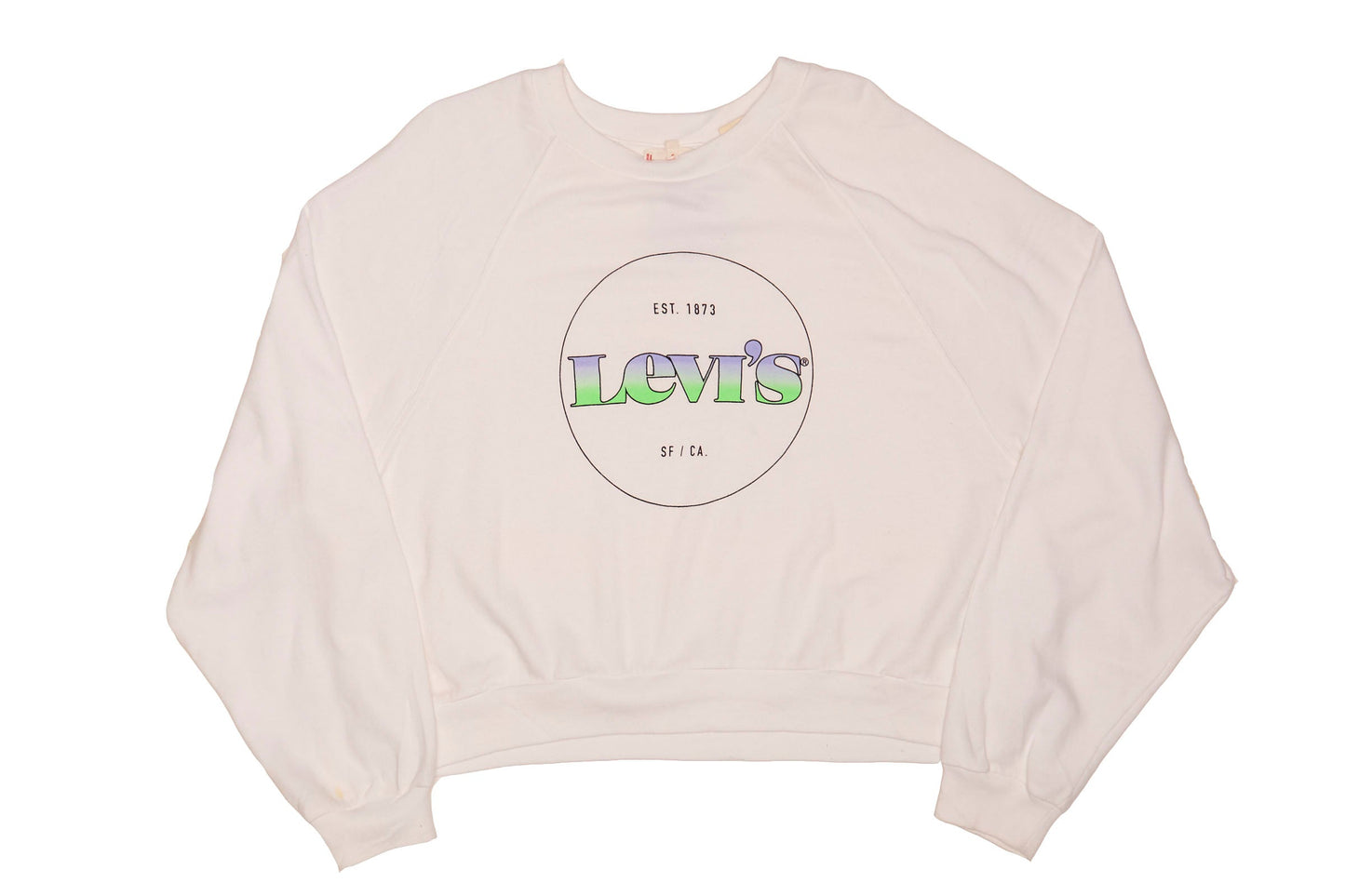 Womens Levis Crop Top Sweatshirt - L
