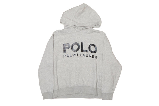 Womens Ralph Lauren Spellout Hooded Cropped Sweatshirt - XL