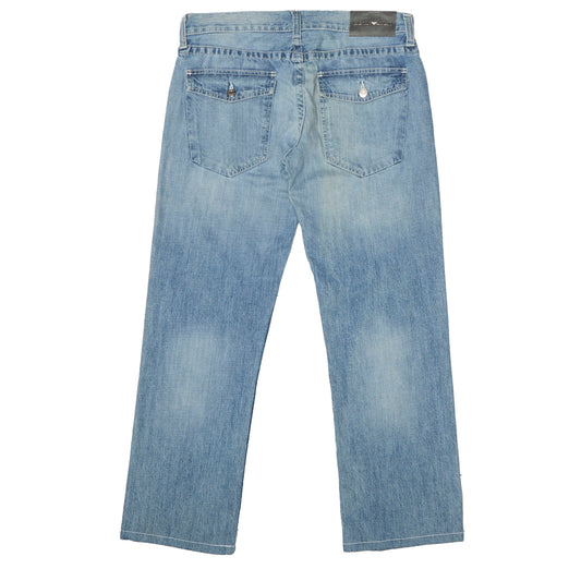 Armani Washed Wide Leg Jeans - W30" L28"