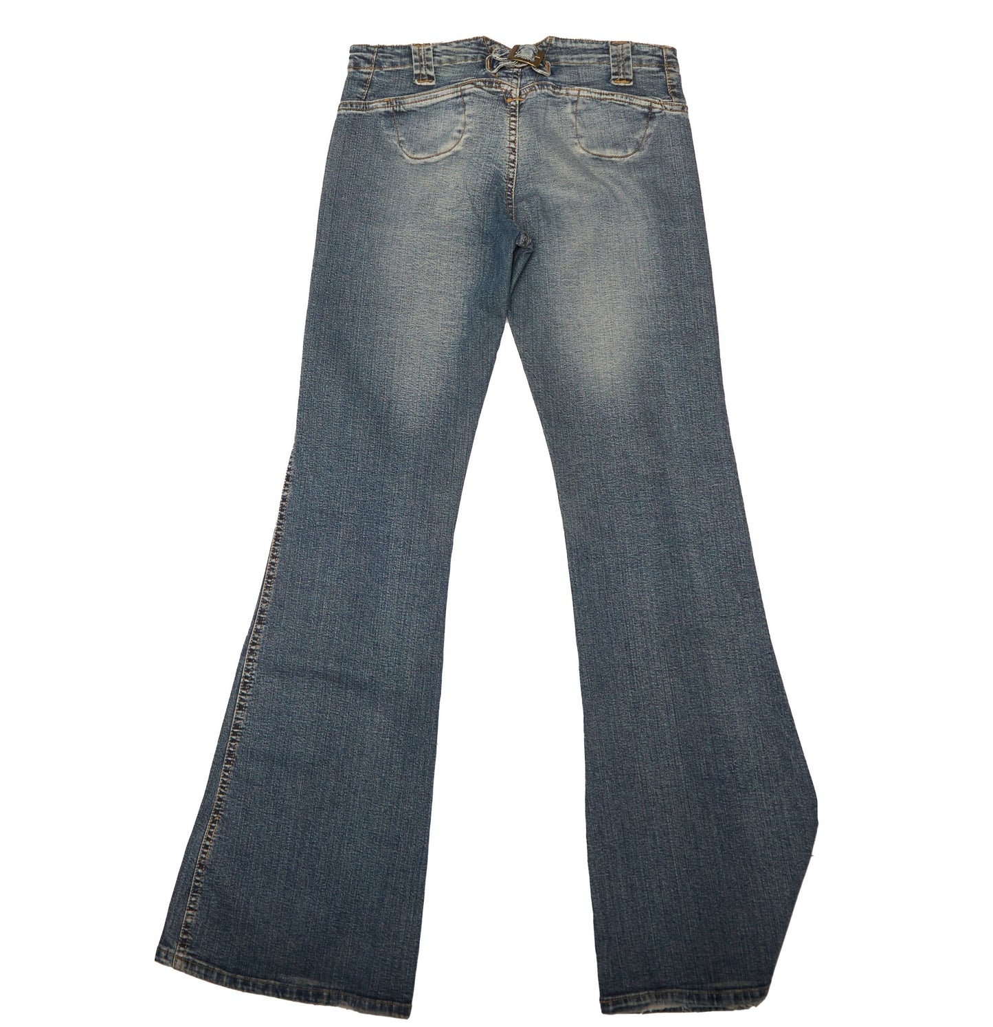 Womens Dolce & Gabana Wide Leg Pinstripe Jeans - W32" L30"