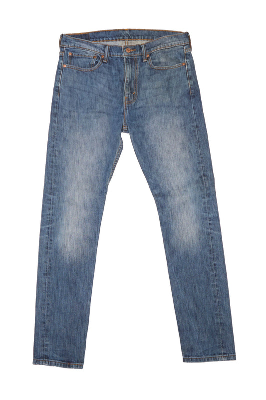 Button Up Straight Cut Jeans - W34" L31"