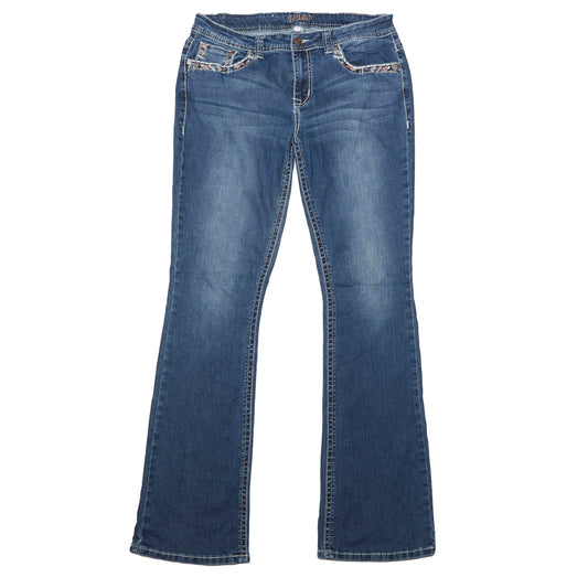 Shyanne 口袋细节喇叭牛仔裤 - W32 英寸 L32 英寸