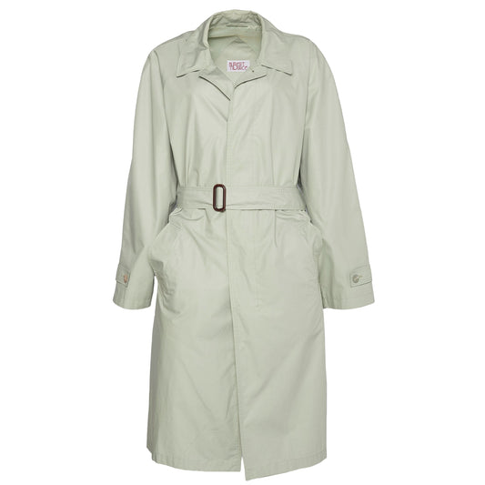 Womens We Are Collared Button Up Long Trench Coat - XL