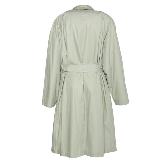 Collared Button Up Long Trench Coat - XL