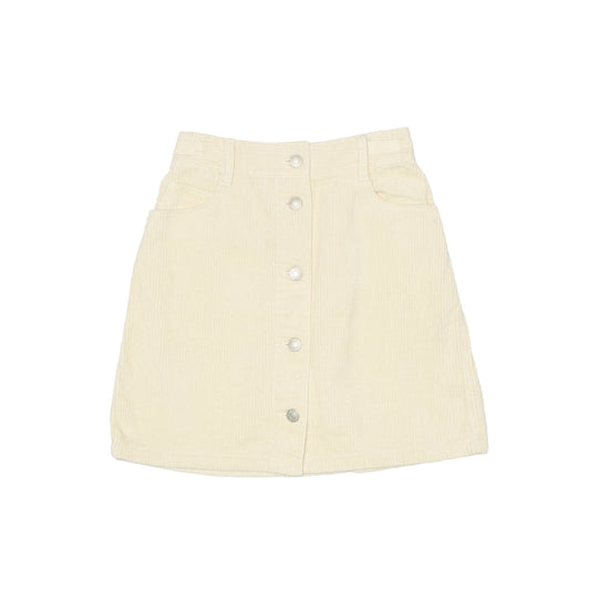 Womens Button Up Corduroy Mini Skirt - W24"