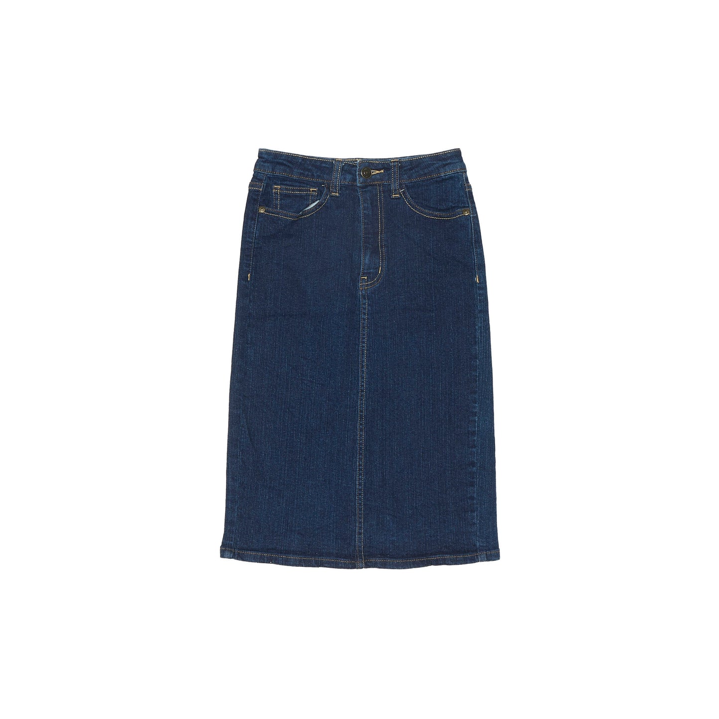 Womens Slim Fit Denim Mid Skirt - W24"