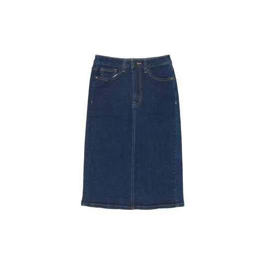 Womens Slim Fit Denim Mid Skirt - W24"