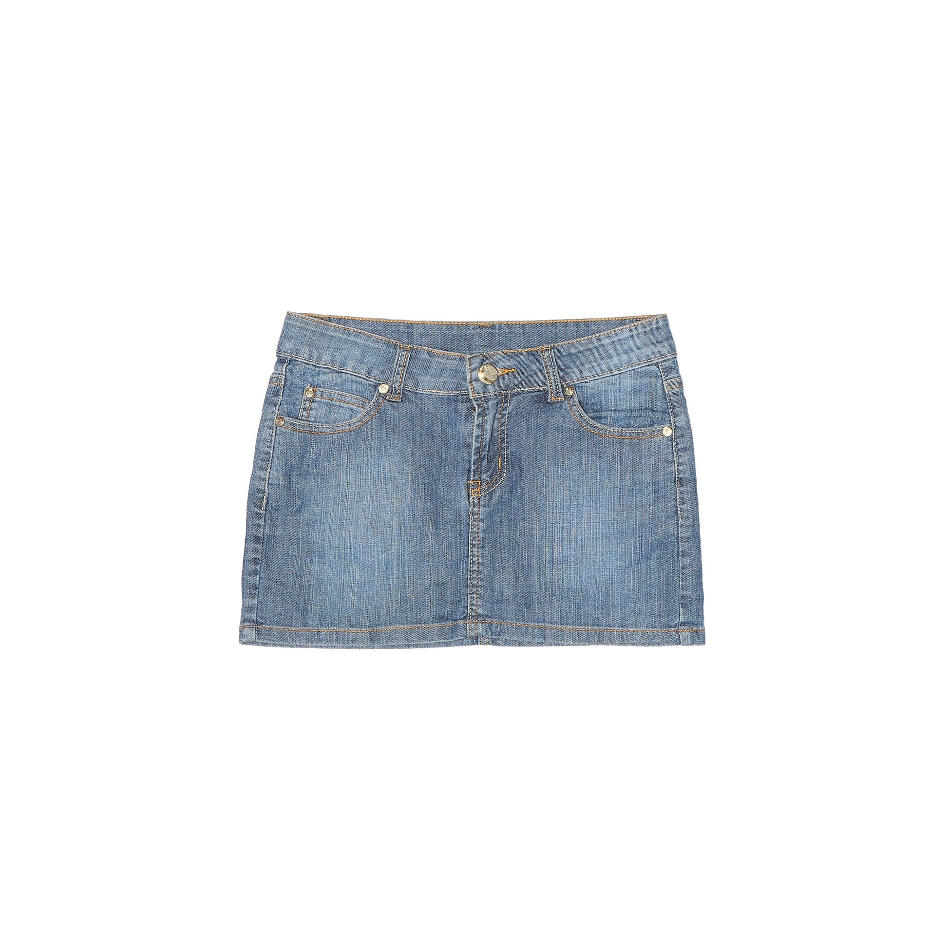 Denim Pocket Detail Mini Skirt - W30"