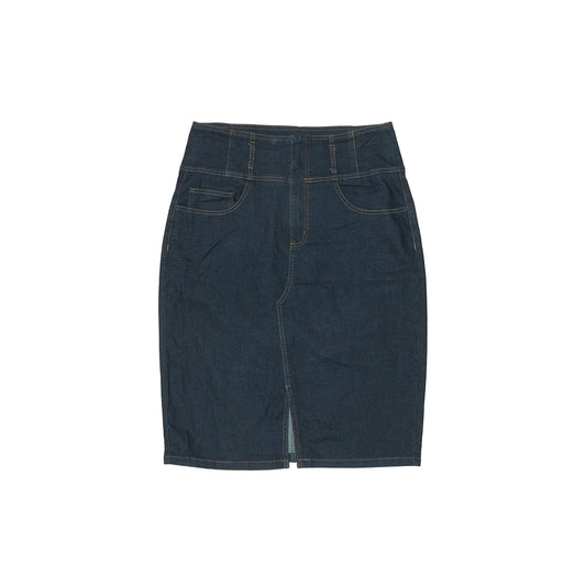 Womens Cache Pocket Denim Mid Skirt - W32"