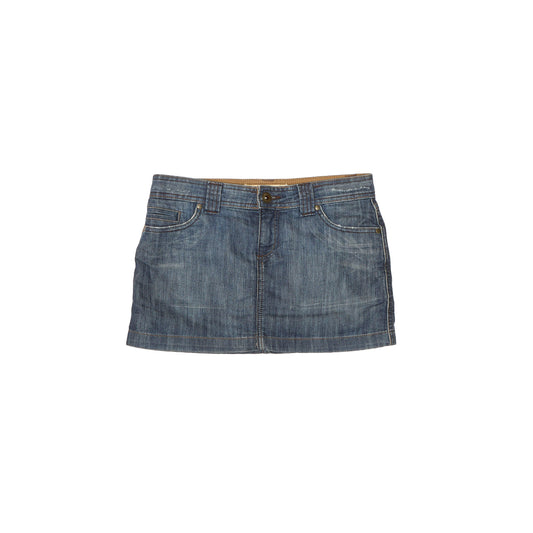 Denim Pocket Detail Mini Skirt - W32"