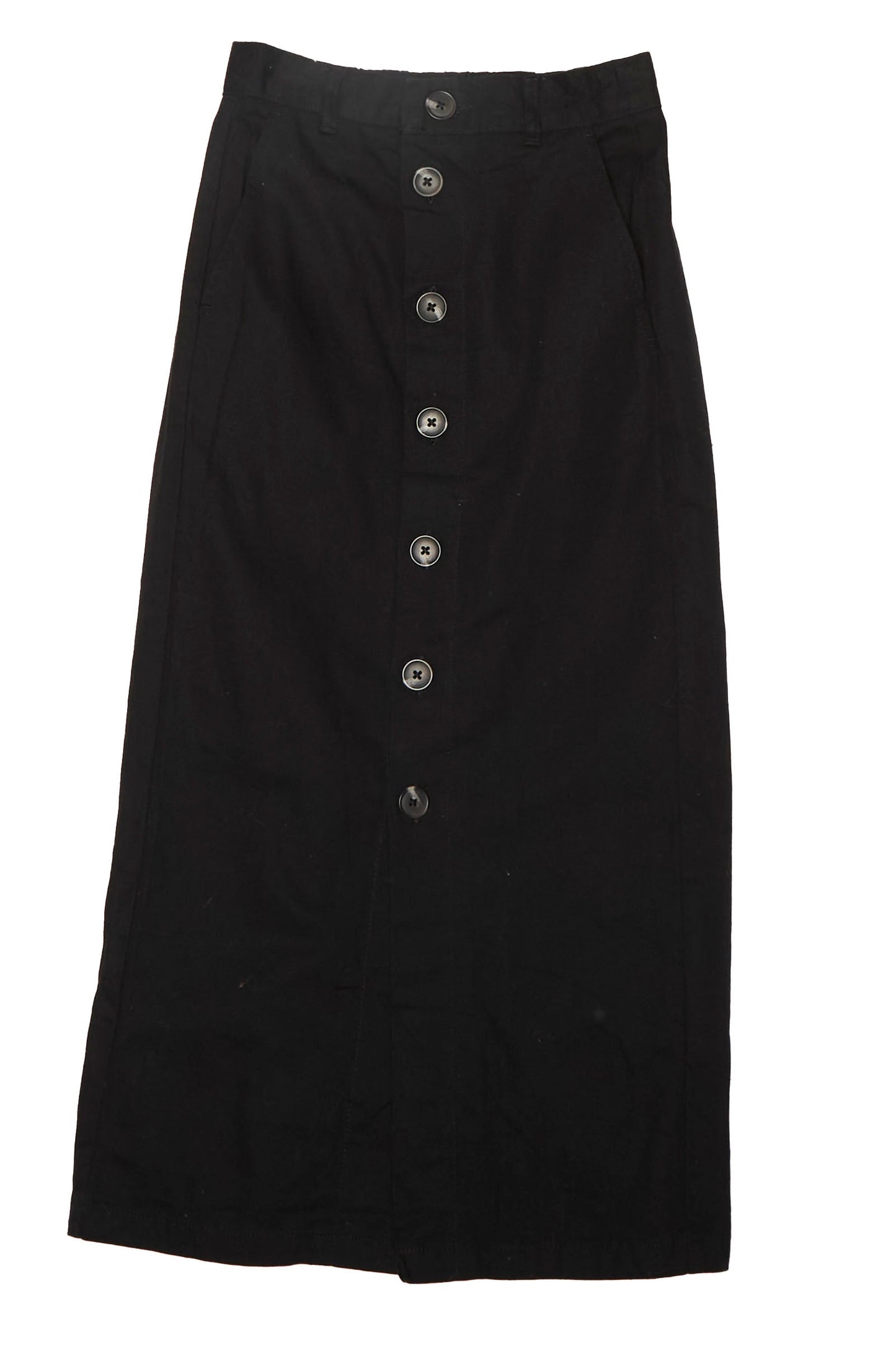 Womens Elastic Waist Button Up Skirt - W24"