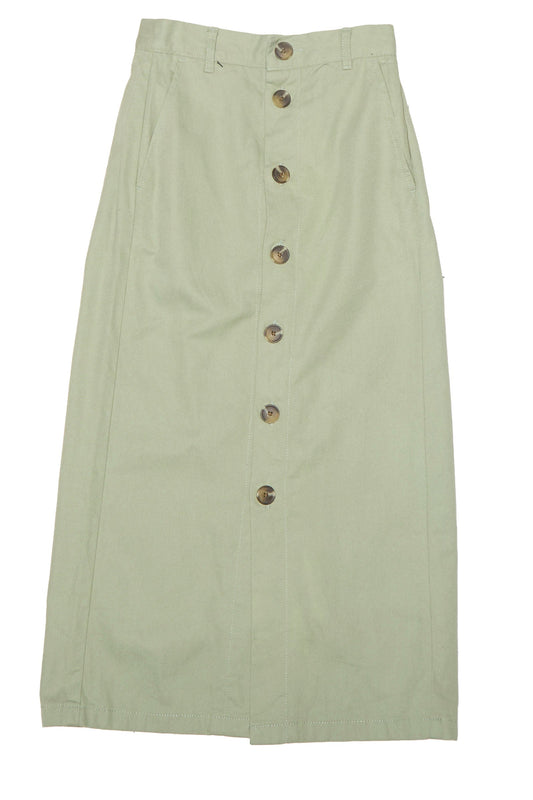 Womens Button Through Slim Skirt - W24"