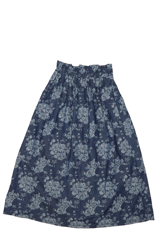 Falda larga con estampado floral - Ancho 26"