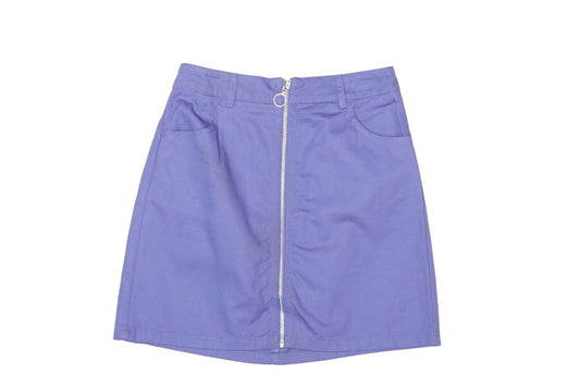 Womens Full Zip Mini Skirt - W26"