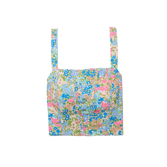 Womens We Are Floral Strappy Top - S