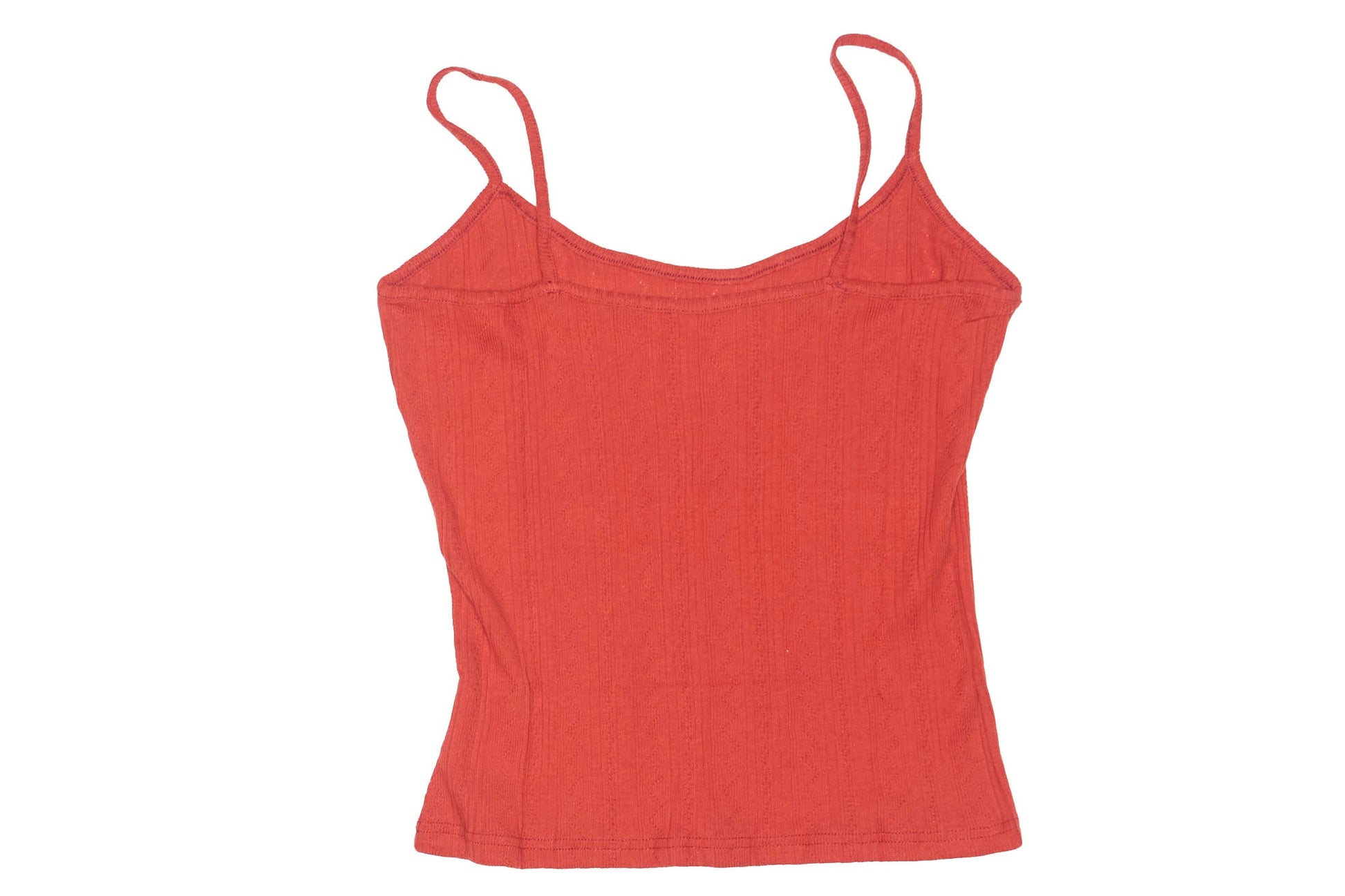 Womens Ribbed Cotton Vest Top - S