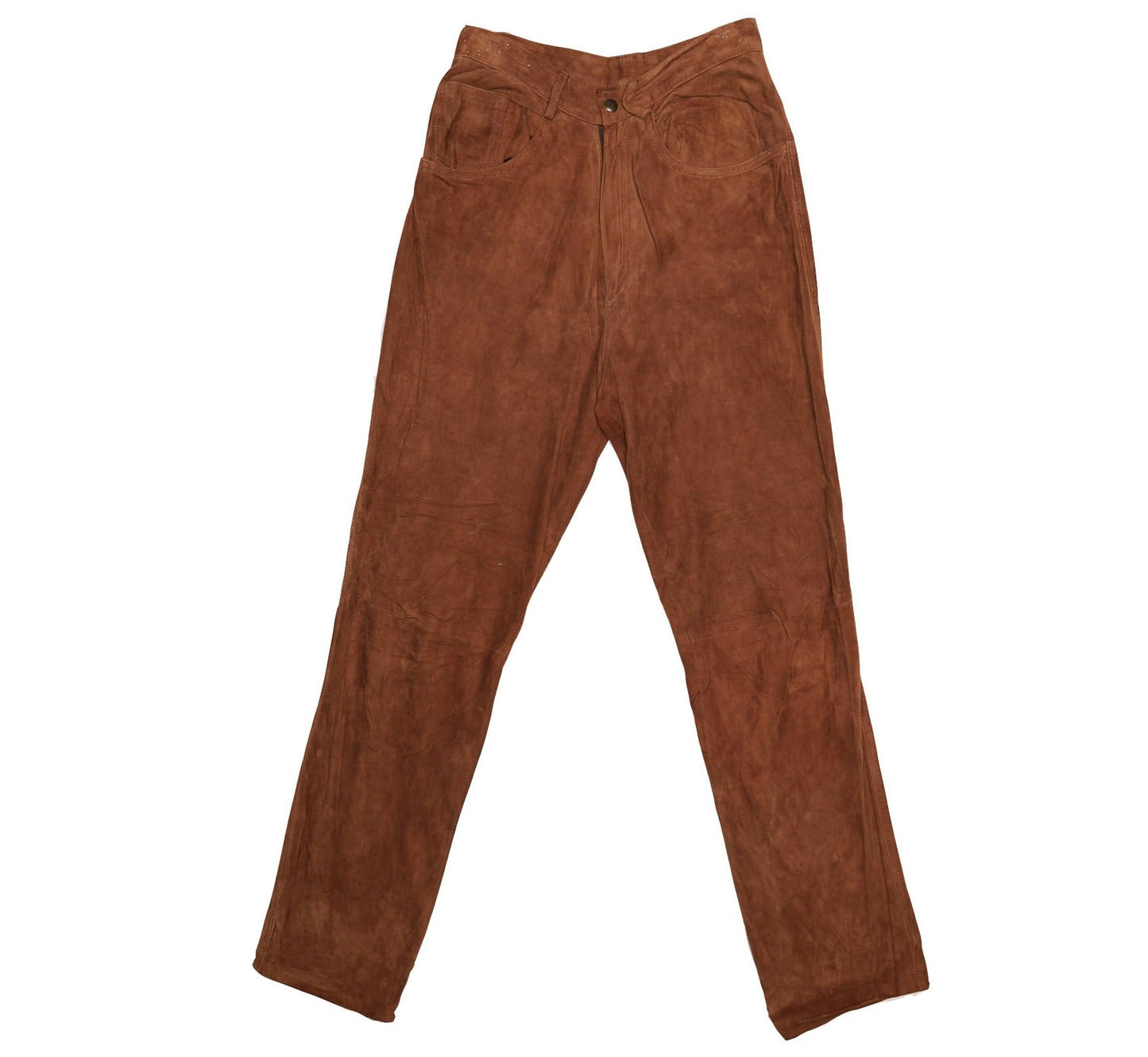 Womens Suede Trousers - W26" L28"